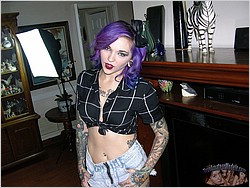 Nude Tattooed Punk Rock Babe - Kandie Model From Trueamateurmodels.com