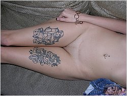Skinny Nude Tattoed Model - Vicki From Trueamateurmodels.com
